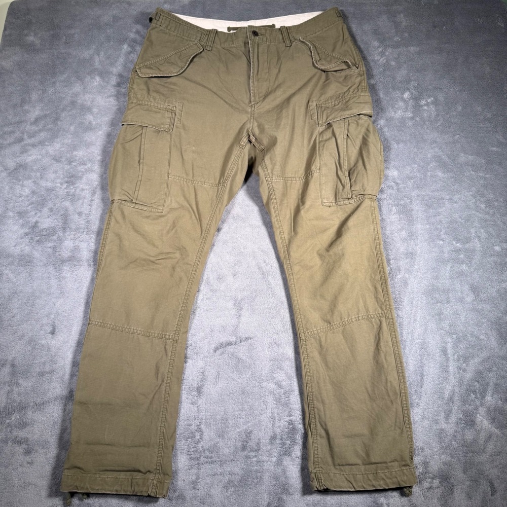 Polo Ralph Lauren Utility Surplus Cargo Pants Mens's Slim-Fit 34x32 Ripstop